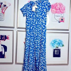 Skies Are Blue Daisy Maxi Dress- Size L- New w/ Tags!